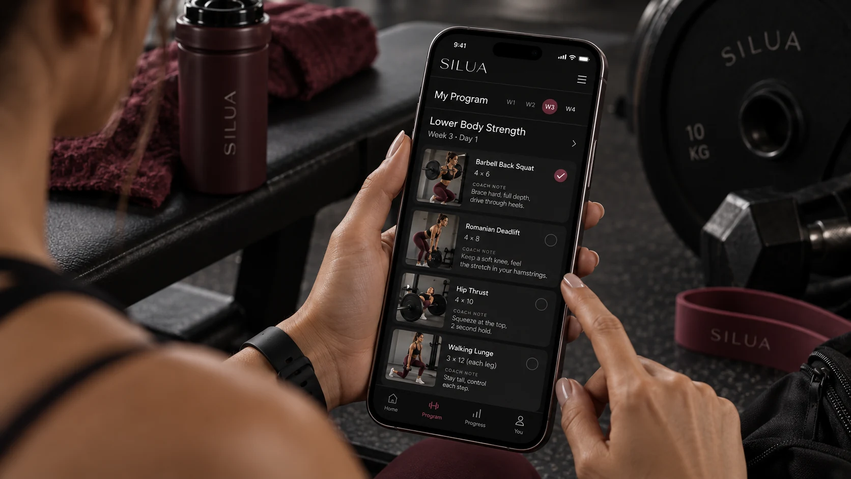 Personalized workout program in SILUA